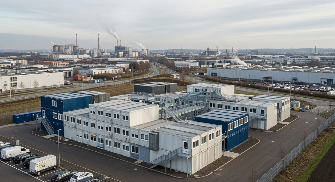 Flat Pack Containeranlage – mehrstöckige modulare Containergebäude