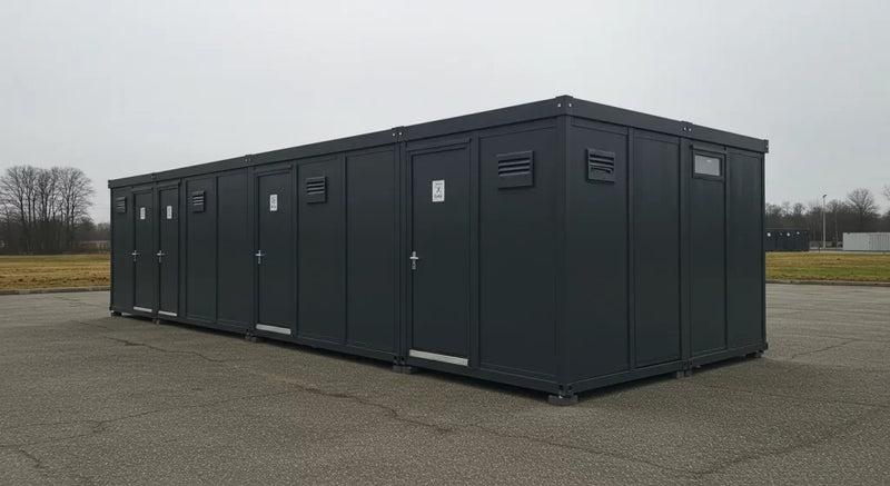 Flat Pack Sanitärcontainer WC & Dusche – Grundriss