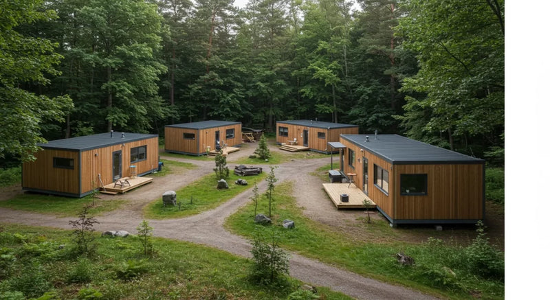 Flat Pack Infocontainer / Messecontainer